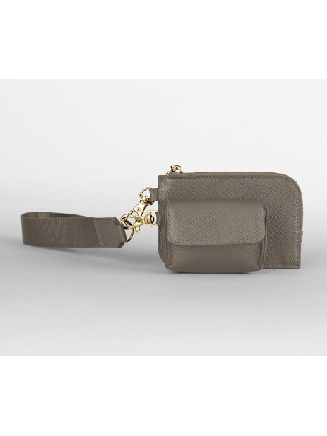BAG BASE Pochette-bracelet Boutique taupe personnalisable