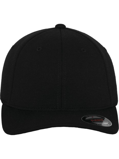 FLEXFIT Casquette 6 panneaux en Jersey noir personnalisable