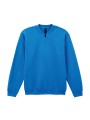 GILDAN Sweat-shirt en molleton 1/4 zip royal personnalisable