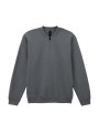 GILDAN Sweat-shirt en molleton 1/4 zip charcoal personnalisable