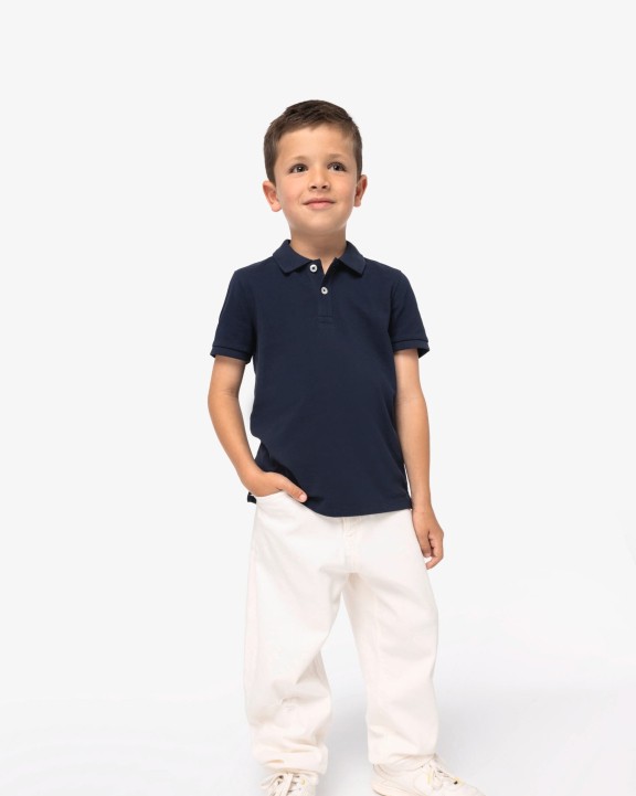 NATIVE SPIRIT Umweltfreundliches Polohemd aus Pikeetrikot für Kinder Poloshirt personalisierbar