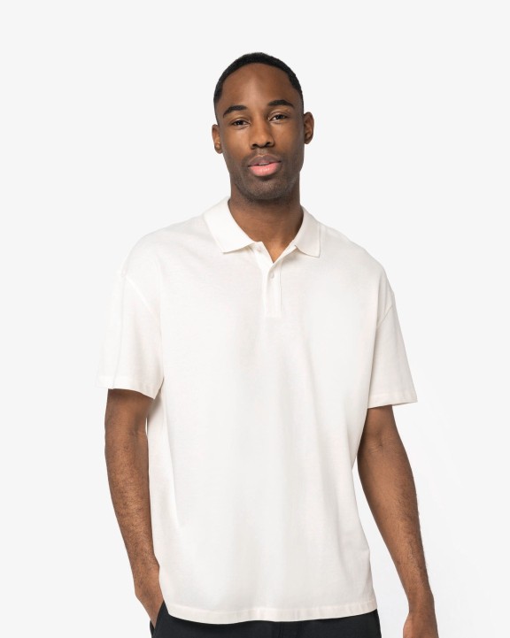 Poloshirt NATIVE SPIRIT Ecologische herenpolo van piquétricot met afhangende schouders voor bedrukking &amp; borduring