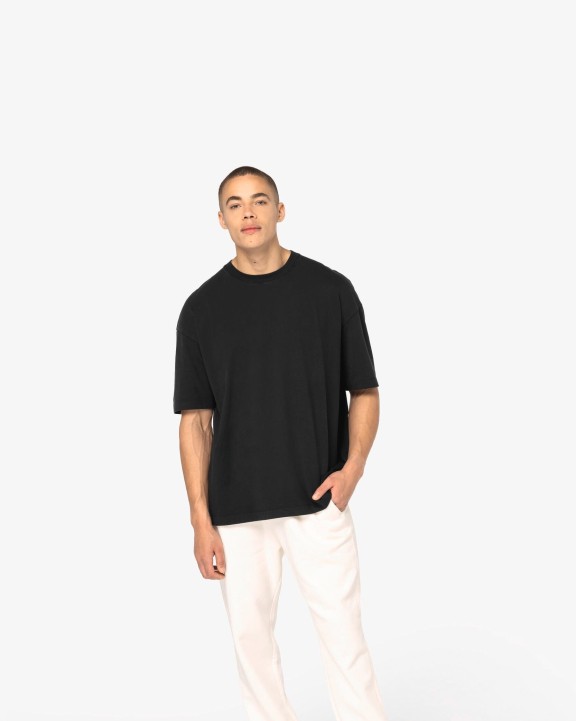 T-shirt NATIVE SPIRIT Ecologisch oversized verwassen heren-T-shirt voor bedrukking &amp; borduring