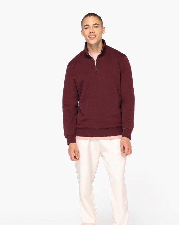 Sweat-shirt personnalisable NATIVE SPIRIT Sweat-shirt écoresponsable à col montant zippé homme