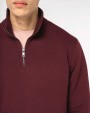 NATIVE SPIRIT Umweltfreundliches Sweatshirt mit Stehkragen und Reißverschluss für Herren Sweatshirt personalisierbar