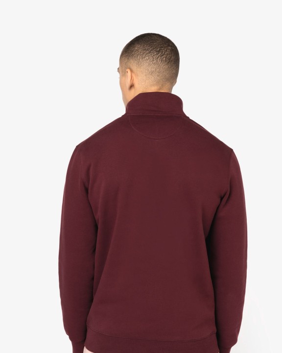 NATIVE SPIRIT Umweltfreundliches Sweatshirt mit Stehkragen und Reißverschluss für Herren Sweatshirt personalisierbar
