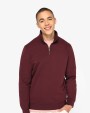 NATIVE SPIRIT Umweltfreundliches Sweatshirt mit Stehkragen und Reißverschluss für Herren Sweatshirt personalisierbar