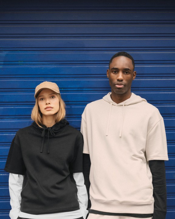 Sweater NATIVE SPIRIT Duurzame unisex sweater met capuchon en korte afhangende mouwen French Terry voor bedrukking &amp; borduring