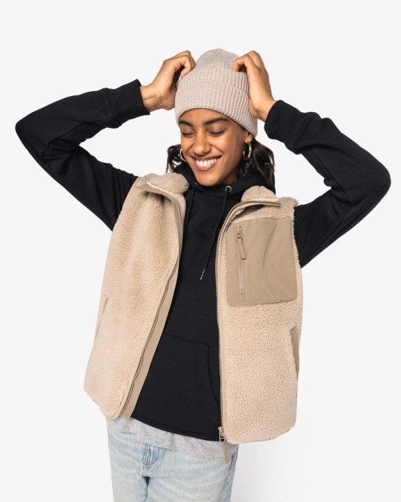 Polar Fleece NATIVE SPIRIT Ecologische uniseks bodywarmer van sherpa voor bedrukking &amp; borduring