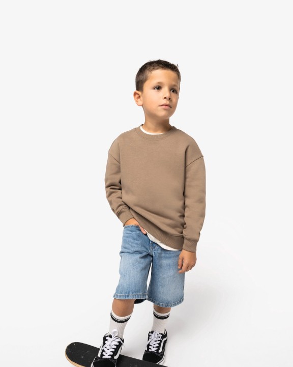 Sweat-shirt personnalisable NATIVE SPIRIT Sweat-shirt écoresponsable à col rond oversize enfant