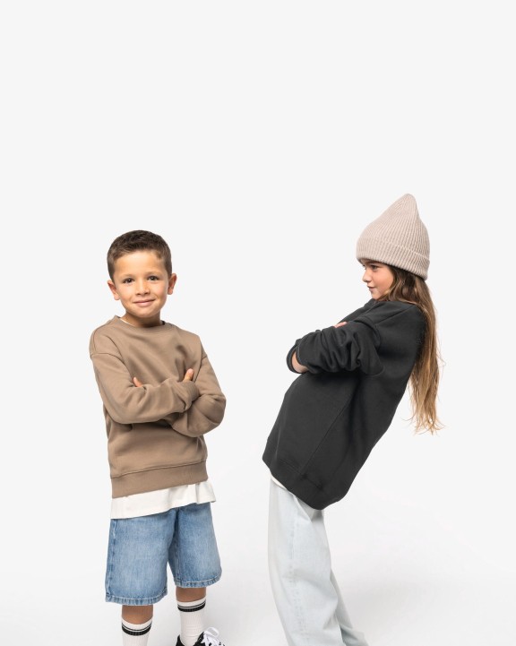 Sweat-shirt personnalisable NATIVE SPIRIT Sweat-shirt écoresponsable à col rond oversize enfant