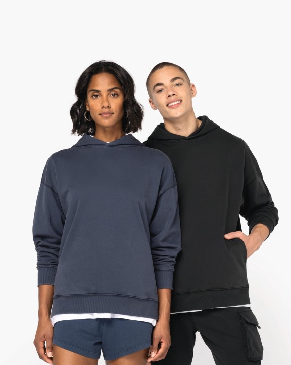 Sweat-shirt personnalisable NATIVE SPIRIT Sweat-shirt écoresponsable à capuche délavé oversize unisexe