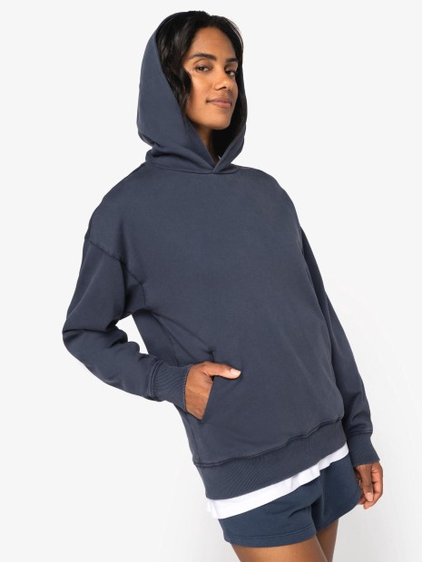 Sweat-shirts à personnaliser NATIVE SPIRIT Sweat-shirt écoresponsable à capuche délavé oversize unisexe 