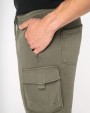 NATIVE SPIRIT Umweltfreundliche ausgewaschene French Terry Cargo-Shorts für Herren  personalisierbar