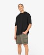 NATIVE SPIRIT Umweltfreundliche ausgewaschene French Terry Cargo-Shorts für Herren  personalisierbar