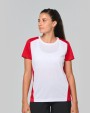 T-shirt personnalisable PROACT T-shirt de sport écoresponsable bicolore femme