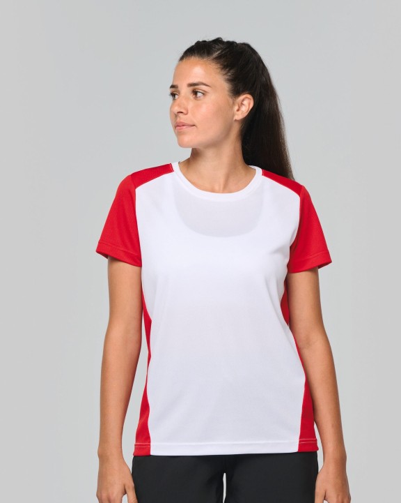 T-shirt personnalisable PROACT T-shirt de sport écoresponsable bicolore femme