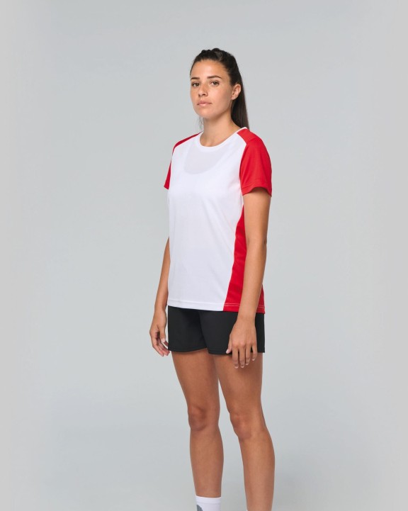 T-shirt personnalisable PROACT T-shirt de sport écoresponsable bicolore femme