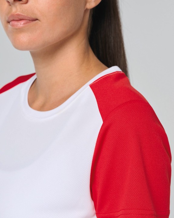 T-shirt personnalisable PROACT T-shirt de sport écoresponsable bicolore femme