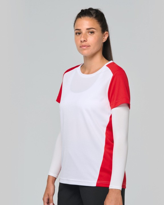 T-shirt personnalisable PROACT T-shirt de sport écoresponsable bicolore femme