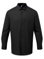 PREMIER Chemise popeline RECYCLIGHT à manches longues pour homme noir personnalisable