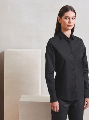 Chemise popeline RECYCLIGHT à manches longues pour femme