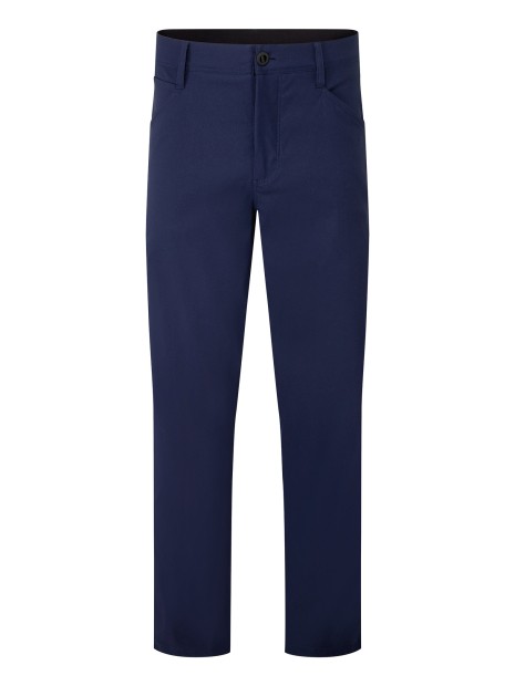 PREMIER Pantalon ADAPT Stretchchecker bleu marine personnalisable