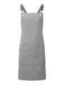 PREMIER Tablier bavette à bretelles croisées dans le dos CLIP 'N' CLASP dark grey personnalisable