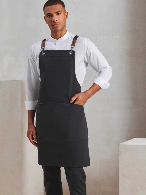 Tabliers à personnaliser PREMIER Tablier bavette à bretelles croisées dans le dos CLIP 'N' CLASP 