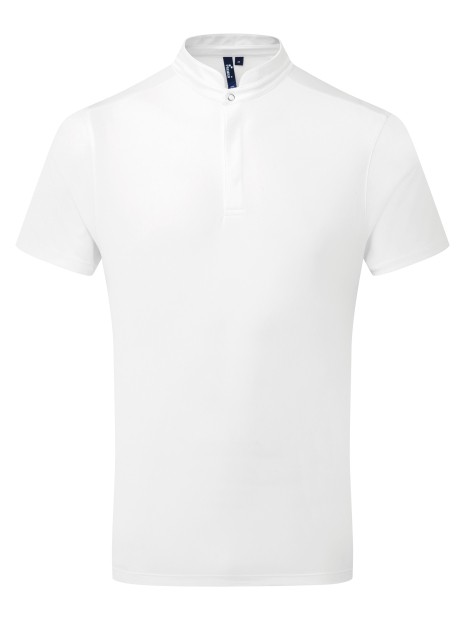 PREMIER Polo de cuisinier Coolchecker Essential à manches courtes blanc personnalisable