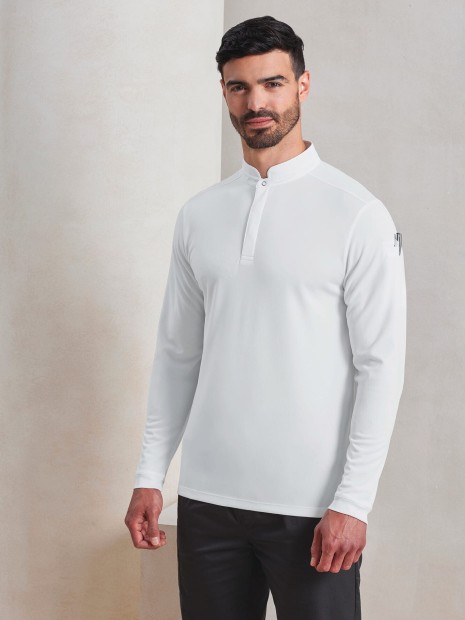 Polos à personnaliser PREMIER Polo de cuisinier Coolchecker Essential à manches longues 