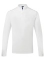 PREMIER Polo de cuisinier Coolchecker Essential à manches longues blanc personnalisable