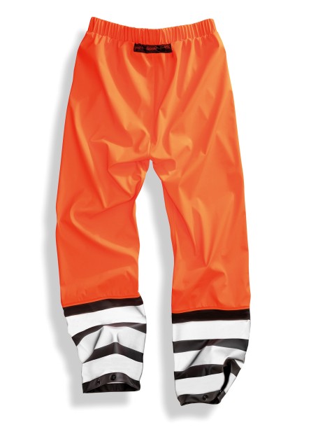 RESULT Pantalon Prism PU Safe & Dry orange fluorescent / noir personnalisable