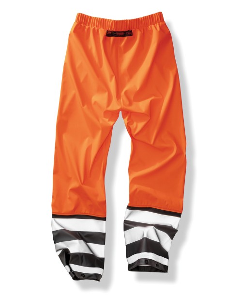 RESULT Pantalon Prism PU Safe & Dry orange fluorescent / noir personnalisable