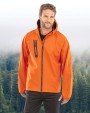 RESULT Recycelte 3-Lagen-Softshell-Jacke mit Kapuze, Unisex Softshell personalisierbar