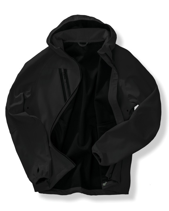 RESULT Recycelte 3-Lagen-Softshell-Jacke mit Kapuze, Unisex Softshell personalisierbar