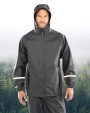Veste personnalisable RESULT Veste imperméable Prism PU avec bandes réfléchissantes