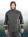 Vestes à personnaliser RESULT Veste imperméable Prism PU avec bandes réfléchissantes 