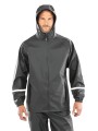 Vestes à personnaliser RESULT Veste imperméable Prism PU avec bandes réfléchissantes 
