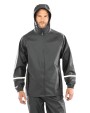 Veste personnalisable RESULT Veste imperméable Prism PU avec bandes réfléchissantes