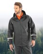 Veste personnalisable RESULT Veste imperméable Prism PU avec bandes réfléchissantes