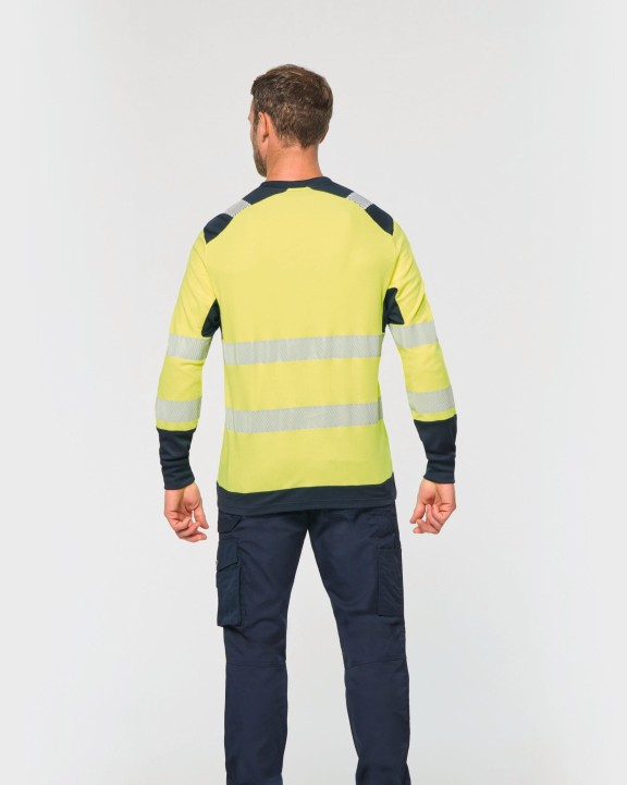 T-shirt WK. DESIGNED TO WORK Gerecycled veiligheids-T-shirt lange mouwen voor bedrukking &amp; borduring