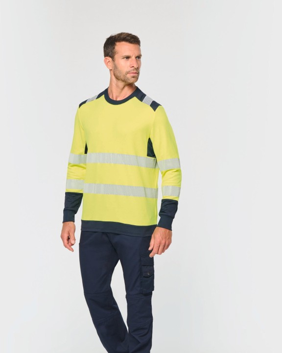 T-shirt personnalisable WK. DESIGNED TO WORK T-shirt de sécurité recyclé col rond manches longues unisexe