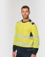WK. DESIGNED TO WORK Recyceltes Sicherheitssweatshirt Rundhalsausschnitt Sweatshirt personalisierbar