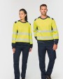 WK. DESIGNED TO WORK Recyceltes Sicherheitssweatshirt Rundhalsausschnitt Sweatshirt personalisierbar