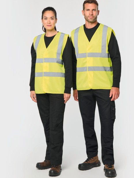 Gilets de sécurité à personnaliser WK. DESIGNED TO WORK Gilet adulte haute visibilité unisexe 