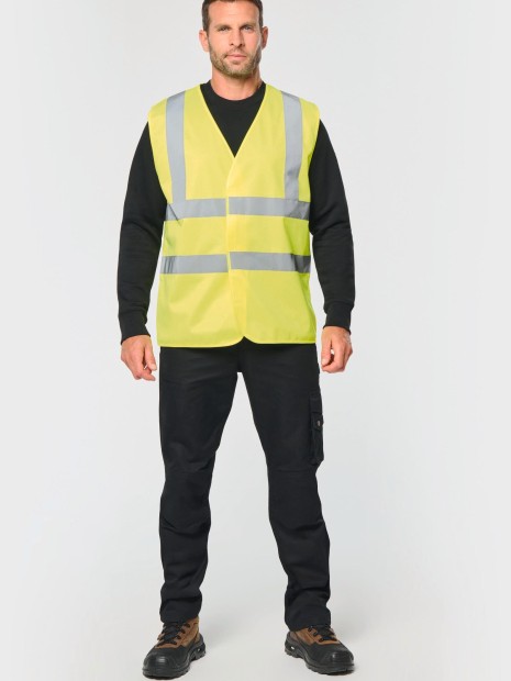 Gilets de sécurité à personnaliser WK. DESIGNED TO WORK Gilet adulte haute visibilité unisexe 