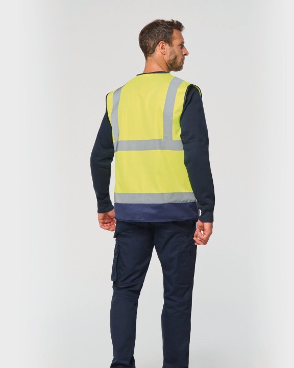 Gilet de sécurité personnalisable WK. DESIGNED TO WORK Gilet de sécurité haute visibilité recyclé avec zip unisexe
