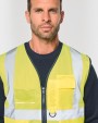 Gilet de sécurité personnalisable WK. DESIGNED TO WORK Gilet de sécurité haute visibilité recyclé avec zip unisexe