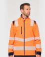 Softshell personnalisable WK. DESIGNED TO WORK Veste softshell de sécurité recyclée avec manches détachables unisexe